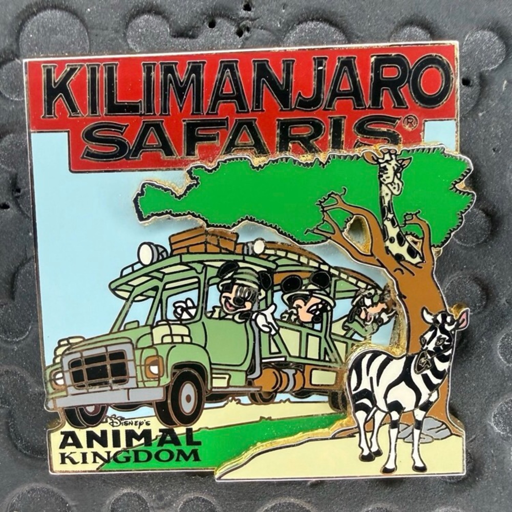 Disney parks Kilimanjaro Safaris Mickey Minnie & Goofy Safari Truck 3D pin